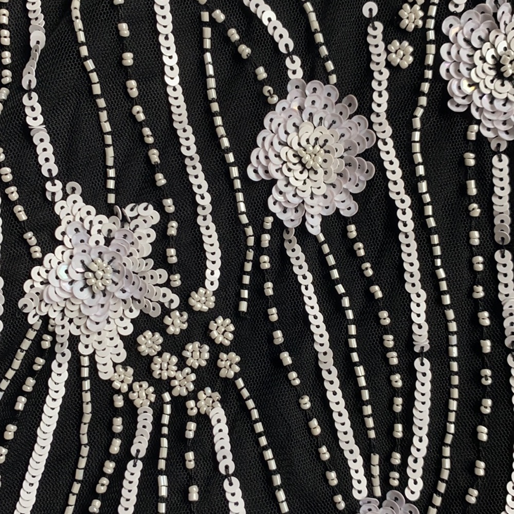 . Adrianna Papell beaded cocktail dress size 12 - Picture 4 of 8